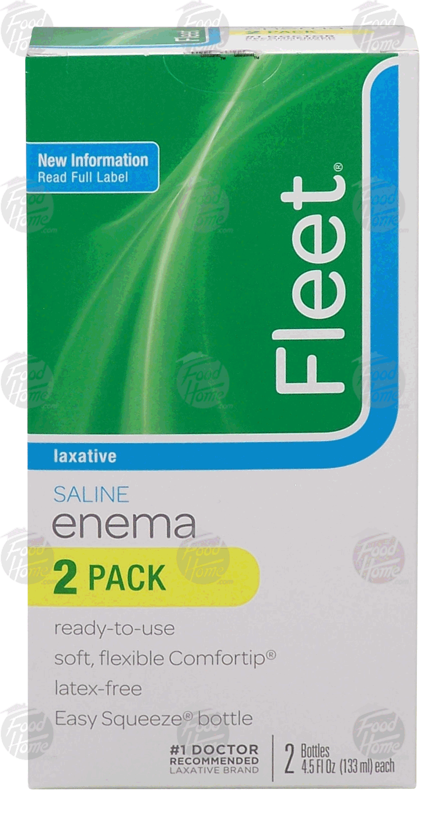 Fleet  enema ready-to-use saline laxative twin pack Full-Size Picture